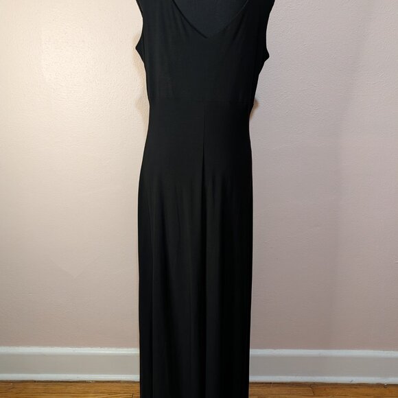Ronni Nicole by Ouida Black Evening Sleeveless Beaded Dress Size Large - Picture 4 of 9